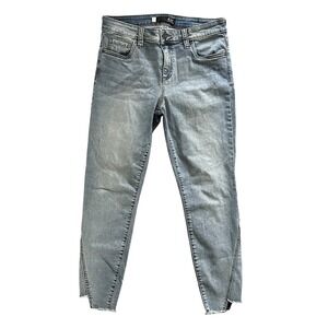 Kut From The Kloth Connie Ankle Skinny Jeans Size 10 Light Wash